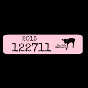 tag ear tee design pink